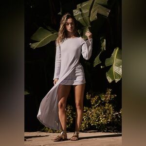 Free People Stroll in the Sun Skort Set Icelandic Blue Medium M